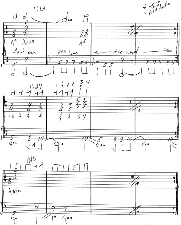 Altitude guitar tab Pylon